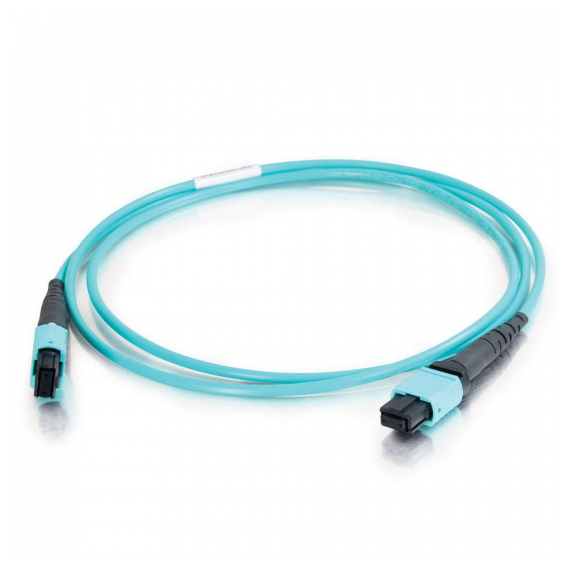 FHD-MC3-503-MPOM12/PS-MPOM12/PS-A-2M-LSZH-AQ Патч-корд волоконно-оптический MPO (папа)-MPO (папа), тип A, 12 волокон, 50/125 (OM3), 40/100G, LSZH, 2 м Hyperline
