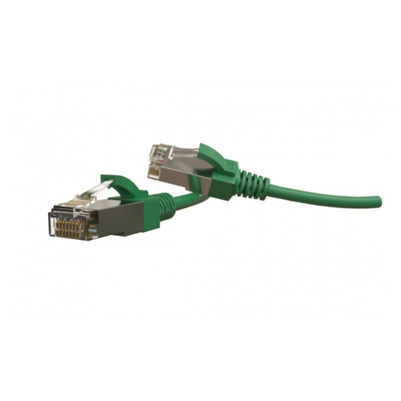 PC-LPT-SFTP-RJ45-RJ45-C6-1.5M-LSZH-GN Патч-корд S/FTP, экранированный, категория 6 (100% Fluke Component Tested), 28AWG, LSZH, 1.5 м, зеленый Hyperline