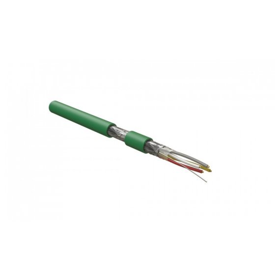 KNX-F-4x20/1-PVC-GR (500 м) Кабель интерфейса KNX/EIB, 4х20 AWG, однопроволочные жилы (solid), F/UTP, PVC, зеленый Hyperline