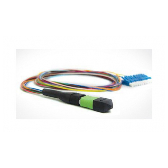 FH-B9-9-MTPM12/UR-12LC/UR-1M-LSZH (FC-9-MTPM-12LC-PC-1M) Кабель "гидра" MTP (c направляющими штырьками)-LC, 12 волокон, OS2, 10Gig, LSZH, 1.0 м Hyperline