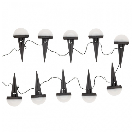 602-244 Каскад Lamper Взлетная Полоса LED 3,8 м с выносной солнечной панелью 2 м и аккумулятором, монтаж в грунт IP65, холодное белое свечение
