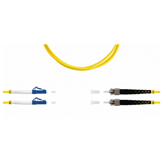 ШОС-2x3.0-2LC/U-2ST/U-SM-15м-LSZH-YL TELCORD ШОС-2x3.0-2LC/U-2ST/U-SM-15м-LSZH-YL Шнур оптический duplex (ШОС), LC/UPC - ST/UPC, SM(G.652.D), 3.0мм, LSZH, 15м