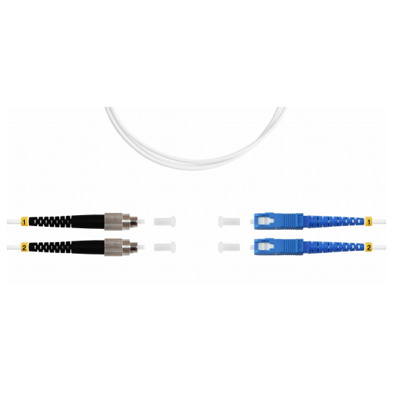 ШОС-ARM-2x3.0-2FC/U-2SC/U-SM(A1)-20м-LSZH-WH TELCORD ШОС-ARM-2x3.0-2FC/U-2SC/U-SM(A1)-20м-LSZH-WH Шнур оптический армированный duplex (ШОС), FC/UPC - SC/UPC, SM(G.657.A1), 3.0мм, LSZH, 20м