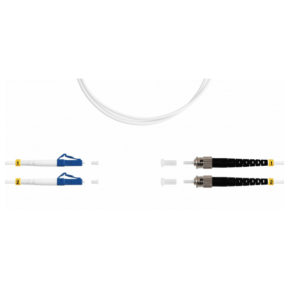 ШОС-ARM-2x3.0-2LC/U-2ST/U-SM(A1)-15м-LSZH-WH TELCORD ШОС-ARM-2x3.0-2LC/U-2ST/U-SM(A1)-15м-LSZH-WH Шнур оптический армированный duplex (ШОС), LC/UPC - LC/UPC, SM(G.657.A1), 3.0мм, LSZH, 15м