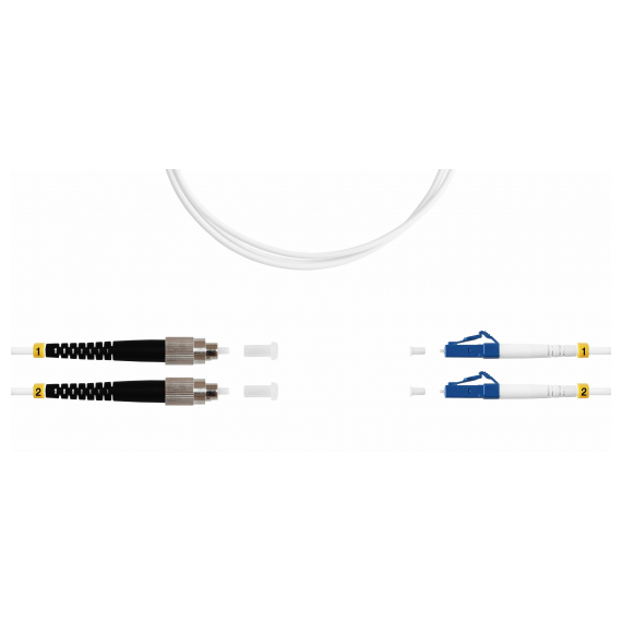 ШОС-ARM-2x3.0-2FC/U-2LC/U-SM(A1)-3м-LSZH-WH TELCORD ШОС-ARM-2x3.0-2FC/U-2LC/U-SM(A1)-3м-LSZH-WH Шнур оптический армированный duplex (ШОС), FC/UPC - LC/UPC, SM(G.657.A1), 3.0мм, LSZH, 3м