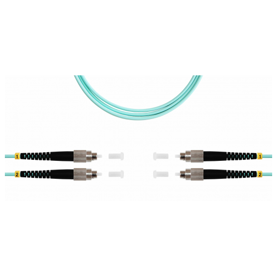 ШОС-ARM-2x3.0-2FC/U-2FC/U-MM503-5м-LSZH-AQ TELCORD ШОС-ARM-2x3.0-2FC/U-2FC/U-MM503-5м-LSZH-AQ Шнур оптический армированный duplex (ШОС), FC/UPC - FC/UPC, MM50(OM3), 3.0мм, LSZH, 5м