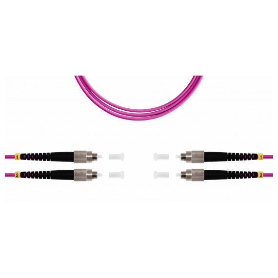 ШОС-2x3.0-2FC/U-2FC/U-MM504-3м-LSZH-MG TELCORD ШОС-2x3.0-2FC/U-2FC/U-MM504-3м-LSZH-MG Шнур оптический duplex (ШОС), FC/UPC - FC/UPC, MM504, 3.0мм, LSZH, 3м