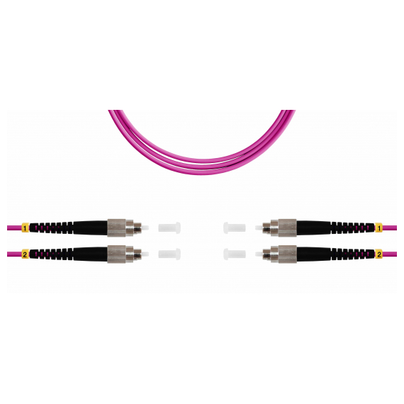 ШОС-2x3.0-2FC/U-2FC/U-MM504-5м-LSZH-MG TELCORD ШОС-2x3.0-2FC/U-2FC/U-MM504-5м-LSZH-MG Шнур оптический duplex (ШОС), FC/UPC - FC/UPC, MM504, 3.0мм, LSZH, 5м