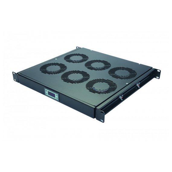 Eurolan 60A-91-11-30BL Вентиляторная панель 19" 1U, 6 вентиляторов, с контроллером
