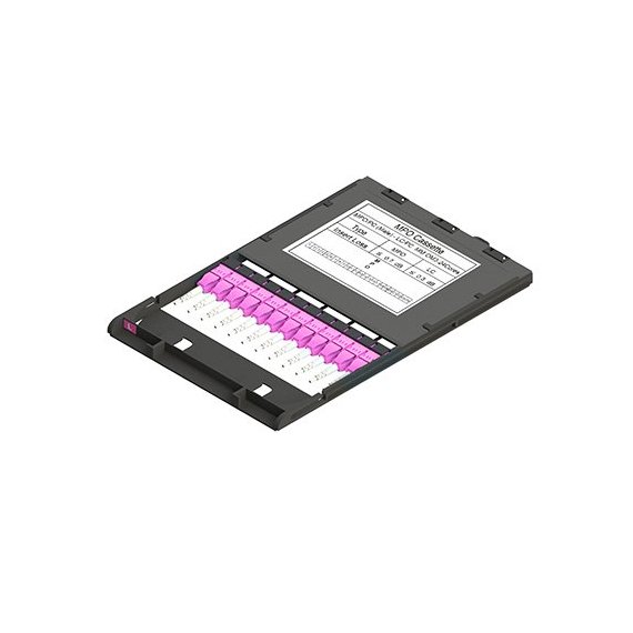 Eurolan 49M-40-24-LC-M1-MA-06BL Кассетные модули слотовые серии HD 47M-30, 24 LC — 2 12 MTP (male) OM4, полярность A, черный