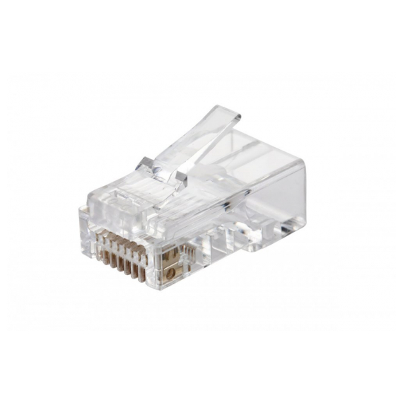 Eurolan 13A-U5-11WT Вилка RJ45 Q-PLUG, категория 5e, UTP, для полевой установки, без цвета, упаковка 50 штук