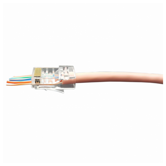 Eurolan 13A-U5-11WT Вилка RJ45 Q-PLUG, категория 5e, UTP, для полевой установки, без цвета, упаковка 50 штук