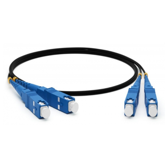 FC-D2-9-SC/UR-SC/UR-H-1M-LSZH-BK Патч-корд волоконно-оптический (шнур) SM 9/125 (OS2), SC/UPC-SC/UPC, 2.0 мм, duplex, LSZH, 1 м, черный Hyperline