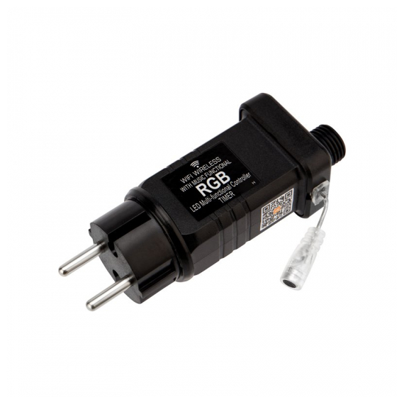 245-001 Дождь (занавес) Wi-Fi 3х3 м, прозрачный ПВХ, 180 LED RGB, не соединяется