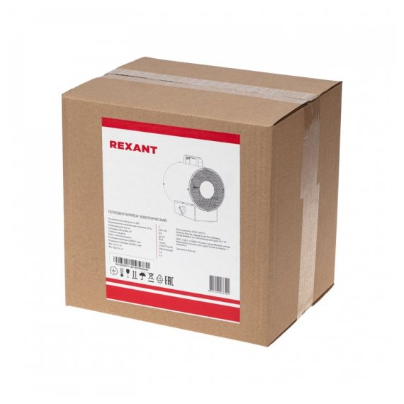 60-0004 Тепловая пушка прямоугольная, 2 кВт REXANT