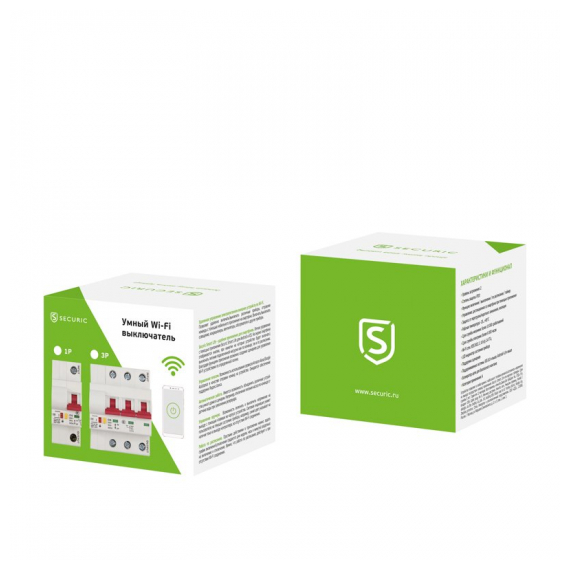 SEC-HV-116 Умный Wi-Fi автоматический выключатель 1P/16А SECURIC