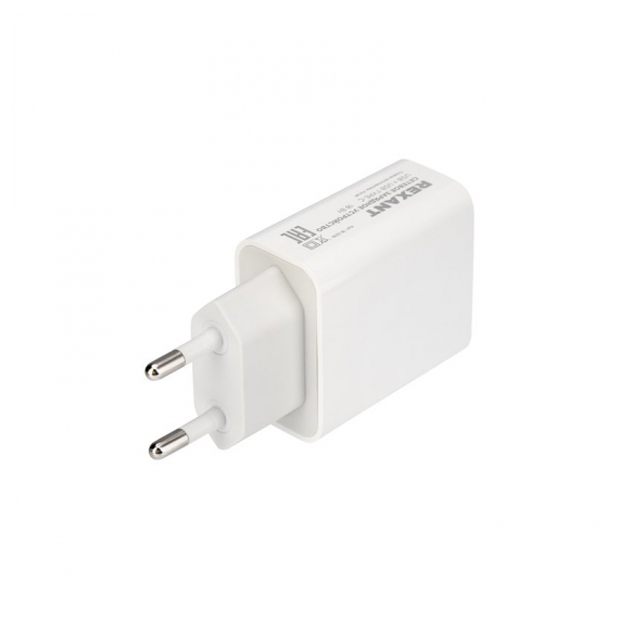 18-2216 Сетевое зарядное устройство REXANT USB-A+USB-C адаптер, 18W белое