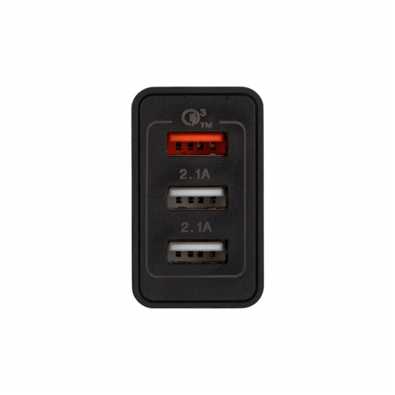 18-2215 Сетевое зарядное устройство-переходник REXANT 3xUSB адаптер, 30W черное
