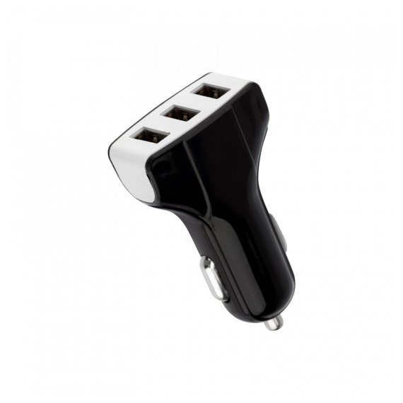 16-0291 Зарядное устройство в прикуриватель REXANT 3 x USB, 1000mA, черное