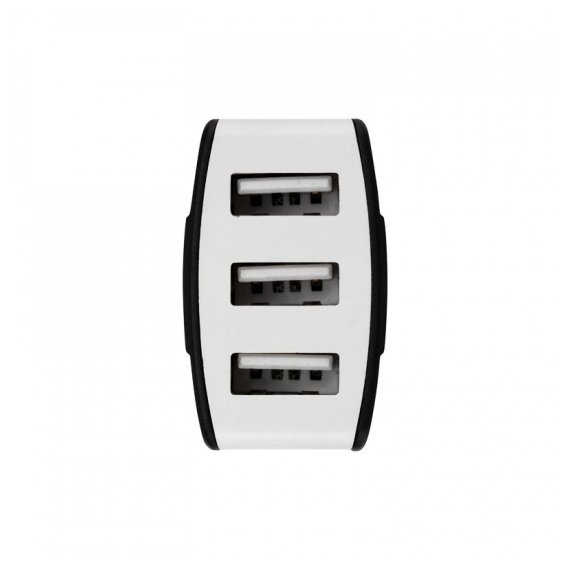 16-0291 Зарядное устройство в прикуриватель REXANT 3 x USB, 1000mA, черное