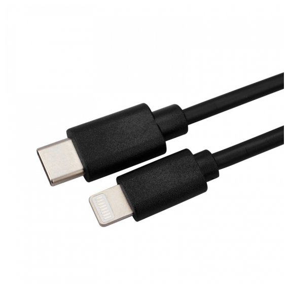 18-1827 Кабель Type-C - Lightning 3A/1m/PVC/black/REXANT