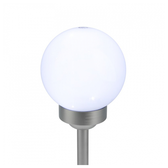 602-1003 Светильник светодиодный ШАР ф150 LED Lamper встроенная солнечная панель, аккумулятор, датчик света