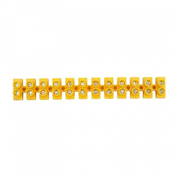 07-5006-3 Клеммная винтовая колодка KВ-6 2,5-6, ток 6 A, полиэтилен желтый REXANT (10 шт./уп.)
