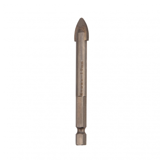 KR-91-0644 Сверло по стеклу и керамике10 мм (шестигранный хвостовик) Kranz