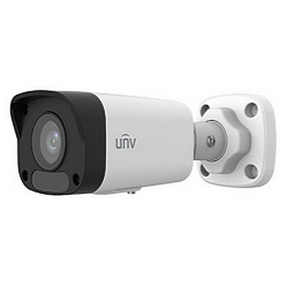 Uniview IPC2122LB-SF40K-A Видеокамера IP цилиндрическая, 1/2.9" 2 Мп КМОП @ 30 к/с, ИК-подсветка до 30м., 0.01 Лк @F2.0, объектив 4.0 мм, DWDR, 2D/3D DNR, Ultra 265, H.265, H.264, 2 потока, детекция движения, поддержка Micro SD карт памяти до 128 Гбайт, IP67, пластик, -40~+60°C