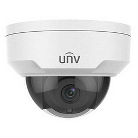 Uniview IPC322LB-SF28K-A Видеокамера IP купольная антивандальная, 1/2.9" 2 Мп КМОП @ 30 к/с, ИК-подсветка до 30м., 0.01 Лк @F2.0, объектив 2.8 мм, DWDR, 2D/3D DNR, Ultra 265, H.265, H.264, 2 потока, детекция движения, поддержка Micro SD карт памяти до 128 Гбайт, IP67, IK10, металл+пластик, -40~+60°C