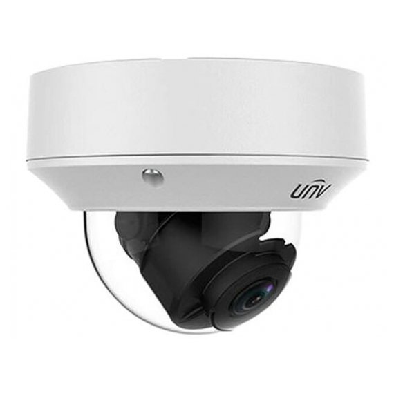Uniview IPC3232SB-ADZK-I0 Видеокамера IP купольная антивандальная, 1/2.8" 2 Мп КМОП @ 30 к/с, ИК-подсветка до 40м., LightHunter 0.0005 Лк @F1.2, объектив 2.7-13.5 мм моторизованный с автофокусировкой, WDR, 2D/3D DNR, Ultra 265, H.265, H.264, MJPEG, 3 потока, встроенный микрофон, аудио вход/выход, тревожный вход/выход, Deep Learning, детекция движения, детекция пересечения линии, детекция вторжения, вход в зону, выход из зоны, захват лиц, аудиодетекция, поддержка Micro SD карт памяти до 256 Гбайт, кнопка сброса, IP67, IK10, металл+PC, -40~+60°C