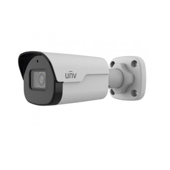 Uniview IPC2124SB-ADF28KM-I0 Видеокамера IP цилиндрическая, 1/3" 4 Мп КМОП @ 30 к/с, ИК-подсветка до 40м., LightHunter 0.002 Лк @F1.6, объектив 2.8 мм, WDR, 2D/3D DNR, Ultra 265, H.265, H.264, MJPEG, 3 потока, встроенный микрофон, Ultra motion detection(UMD), Deep Learning(защита периметра, захват лиц, подсчет людей), аудиодетекция, поддержка Micro SD карт памяти до 256 Гбайт, кнопка сброса, IP67, металл+пластик, -40~+60°C,