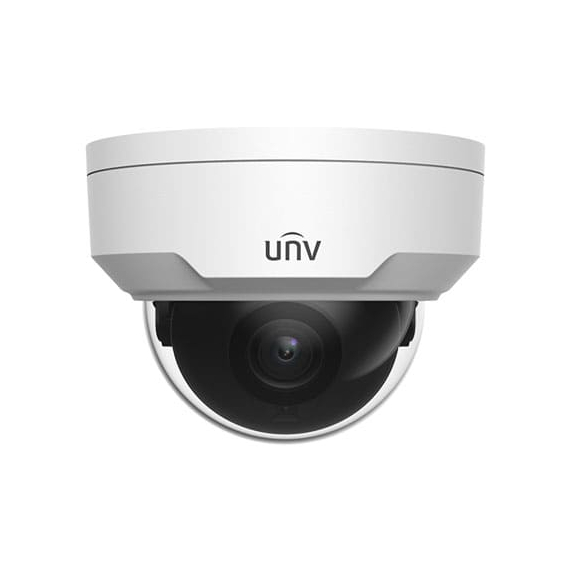 Uniview IPC324SB-DF28K-I0 Видеокамера IP купольная антивандальная, 1/3" 4 Мп КМОП @ 30 к/с, ИК-подсветка до 30м., LightHunter 0.002 Лк @F1.6, объектив 2.8 мм, WDR, 2D/3D DNR, Ultra 265, H.265, H.264, MJPEG, 3 потока, аудио вход/выход, тревожный вход/выход, Ultra motion detection(UMD), Deep Learning(защита периметра, захват лиц, подсчет людей), аудиодетекция, поддержка Micro SD карт памяти до 256 Гбайт, IP67, IK10, металл+PC, -40~+60°C
