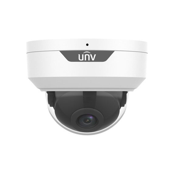 Uniview IPC325LE-ADF28K-G Видеокамера IP купольная антивандальная, 1/2.7" 5 Мп КМОП @ 25 к/с, ИК-подсветка и подсветка до 30м., EasyStar 0.003 Лк @F1.6, объектив 2.8 мм, WDR, 2D/3D DNR, Ultra 265, H.265, H.264, MJPEG, 2 потока, встроенный микрофон, детекция движения, Ultra motion detection(UMD), детекция пересечения линии, детекция вторжения, поддержка Micro SD карт памяти до 256 Гбайт, IP67, IK10, металл+пластик+PC, -40~+60°C