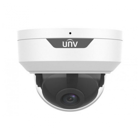 Uniview IPC328LE-ADF28K-G Видеокамера IP купольная антивандальная, 1/2.7" 8 Мп КМОП @ 20 к/с, ИК-подсветка до 30м., EasyStar 0.005 Лк @F1.6, объектив 2.8 мм, WDR, 2D/3D DNR, Ultra 265, H.265, H.264, MJPEG, 2 потока, встроенный микрофон, детекция движения, детекция пересечения линии, детекция вторжения, аудиодетекция, поддержка Micro SD карт памяти до 256 Гбайт, IP67, IK10, металл+пластик+PC, -40~+60°C