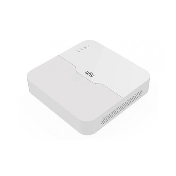 Uniview NVR301-16LS3-P8 Видеорегистратор IP 16-ти канальный 4K с 8 PoE портами; Входящий поток на запись до 64Мбит/с; Поддерживаемые форматы сжатия:  Ultra 265/H.265/H.264; Запись: разрешение до 4K; HDD; 1 SATA3 до 6Тб; Декодирование: 1 x 4k@30, 1 x 5MP@30, 2 x 4MP@30, 4 x 3MP@25, 4 x 1080p@30, 8 x 720p@30, 16 x D1@25; Видеовыходы: 1 HDMI, 1 VGA; Сеть: 1 порт 100Mb, 8 портов PoE (EEE 802.3at, IEEE 802.3af); Аудио выход; USB: 2 порта USB2.0; Поддержка ONVIF, SDK; Поддержка: iOS, Android; Пластик; Питание: DC 52В