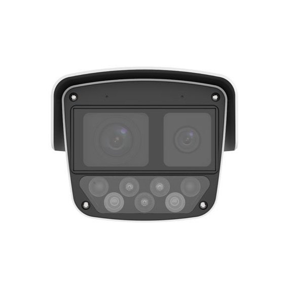 Uniview IPC28184EA-ADX5K-F40-I1 1/1.8“ КМОП, ICR, 3840x2160@30к/с+2688*1520@30к/с, Ultra 265/H.264/MJPEG, 5 потоков, AC24В&amp; DC12В &amp; PoE, поддержка Micro SD карт памяти, IP66, тревожные вход/выход  2/1, аудиовход/выход  3/2, 120дБ WDR, 10-50мм@F1.6 моторизованный с автофокусировкой, 4мм@F1.0  фиксированный объектив, Дальность ИК-подсветки: до 80м, 2  Встроенных микрофонов и динамиков, ColorHunter: канал1: Colour:0.0005лк(F1.0, AGC ON), канал 2: Colour:0.005лк (F1.6, AGC ON). Deep learning(защита периметра, захват лиц, Video Metadata)