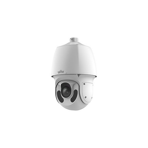 Uniview IPC6624SR-X33-VF 1/2.8" КМОП, ICR, 2688x1520:30к/с, Ultra 265/H.264/MJPEG, 5 потоков, DC24В, POE, слот Micro SD карты,  тревожный вход/выход 2/1, аудио, -40-65?, IP66, 33x оптический зум( 4.5~148.5мм), ИК-подсветка до 150м,  ИК-антибликовая панель, Deep learning(защита периметра, Захват лиц, Посчет людей, автоматическое слежение)