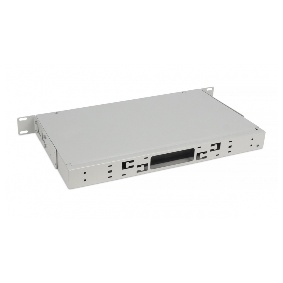 Cabeus FO-CS-19-3FP-GY Кросс бокс оптический 19" 1U на 3 адаптерные панели, цвет серый
