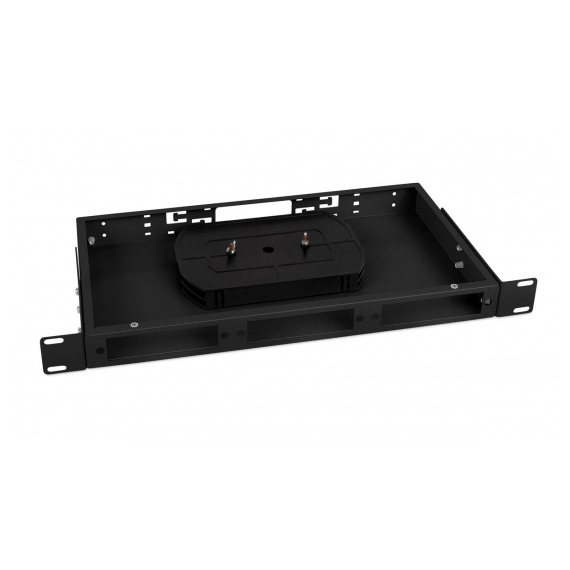 Cabeus FO-CS-19-3FP-BK Кросс бокс оптический 19" 1U на 3 адаптерные панели, цвет черный