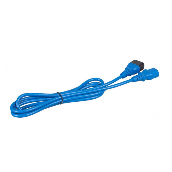Cabeus PC-189-VDE-1.8M-BL Кабель питания монитор-компьютер IEC 320 C13 - IEC 320 C14 (3x0.75), синий, 1.8 м