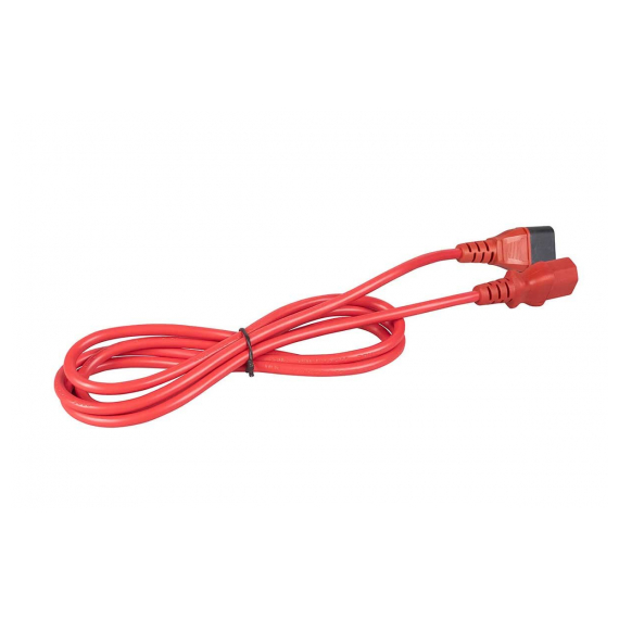 Cabeus PC-189-VDE-1.8M-RD Кабель питания монитор-компьютер IEC 320 C13 - IEC 320 C14 (3x0.75), красный, 1.8 м