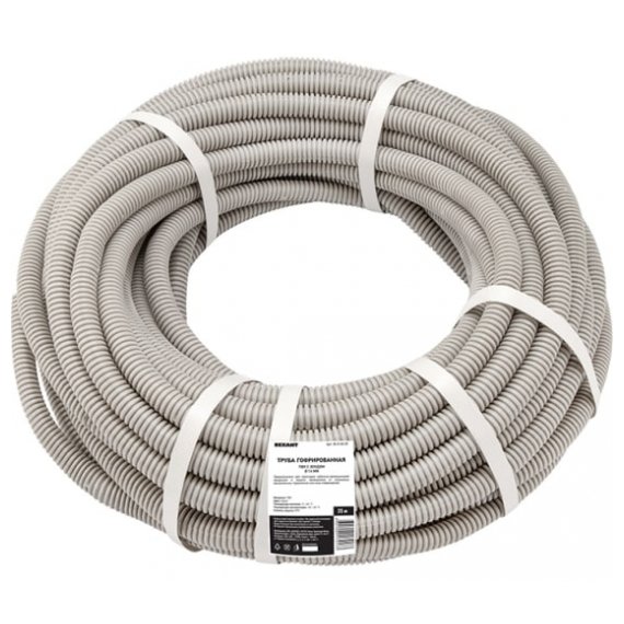 28-0161-25 Труба гофрированная из ПВХ, с зондом, O16мм (бухта 25 м/уп) REXANT