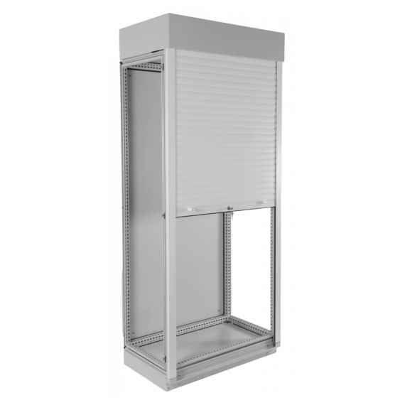 EMS-0-22.10.6-RA0AN-1 Корпус промышленного шкафа (В2200хШ1000хГ600) EMS, передняя дверь роллета/рольставни