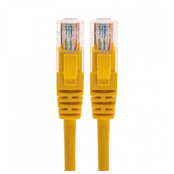 02-0105-3 Патч-корд U/UTP, CAT 5e, RJ45-RJ45, 26AWG, LSZH, желтый, 3м REXANT