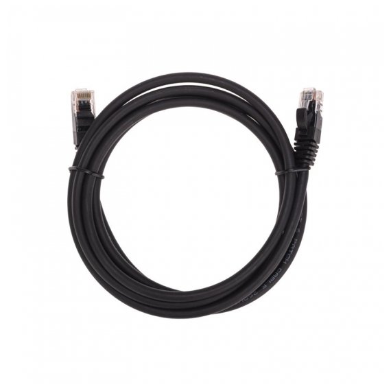 02-0292-2 Патч-корд U/UTP, CAT 6, RJ45-RJ45, 26AWG, LSZH, черный, 2м REXANT