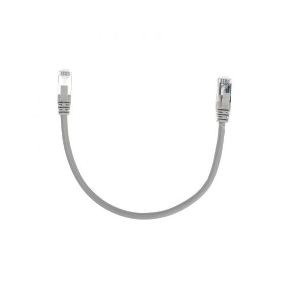 02-0210-03 Патч-корд F/UTP, CAT 6, RJ45-RJ45, 26AWG, LSZH, серый, 0,3м REXANT