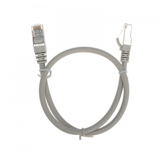 02-0210-05 Патч-корд F/UTP, CAT 6, RJ45-RJ45, 26AWG, LSZH, серый, 0,5м REXANT