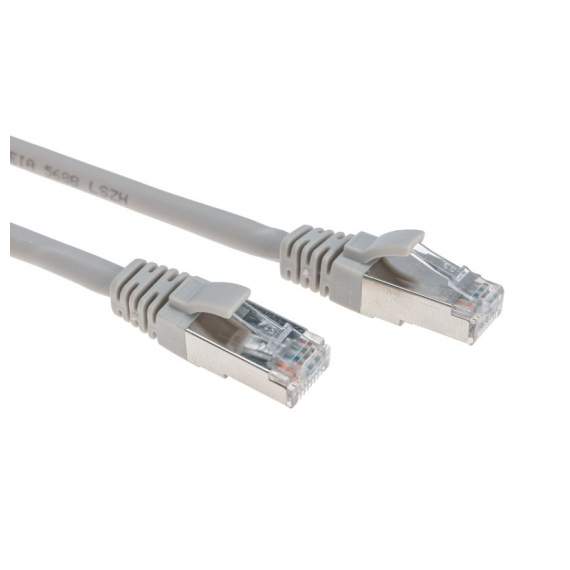 02-0390-3 Патч-корд S/FTP, CAT 6A (10G), RJ45-RJ45, 28AWG, LSZH, серый, 3м REXANT