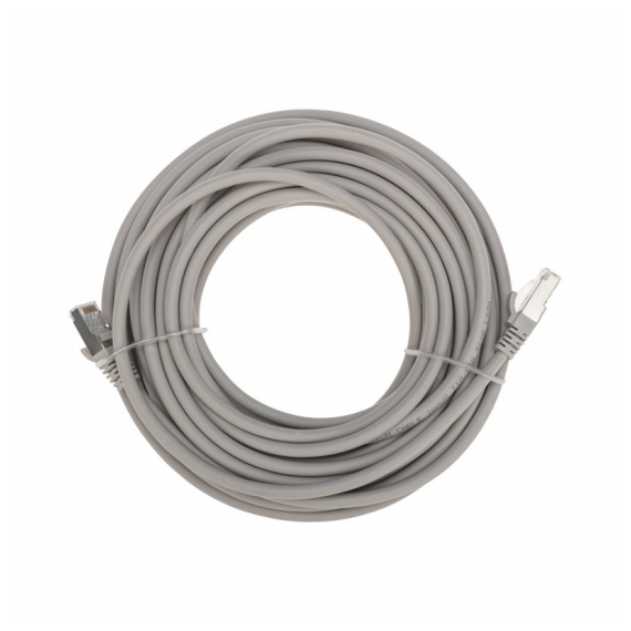 02-0390-10 Патч-корд S/FTP, CAT 6A (10G), RJ45-RJ45, 28AWG, LSZH, серый, 10м REXANT